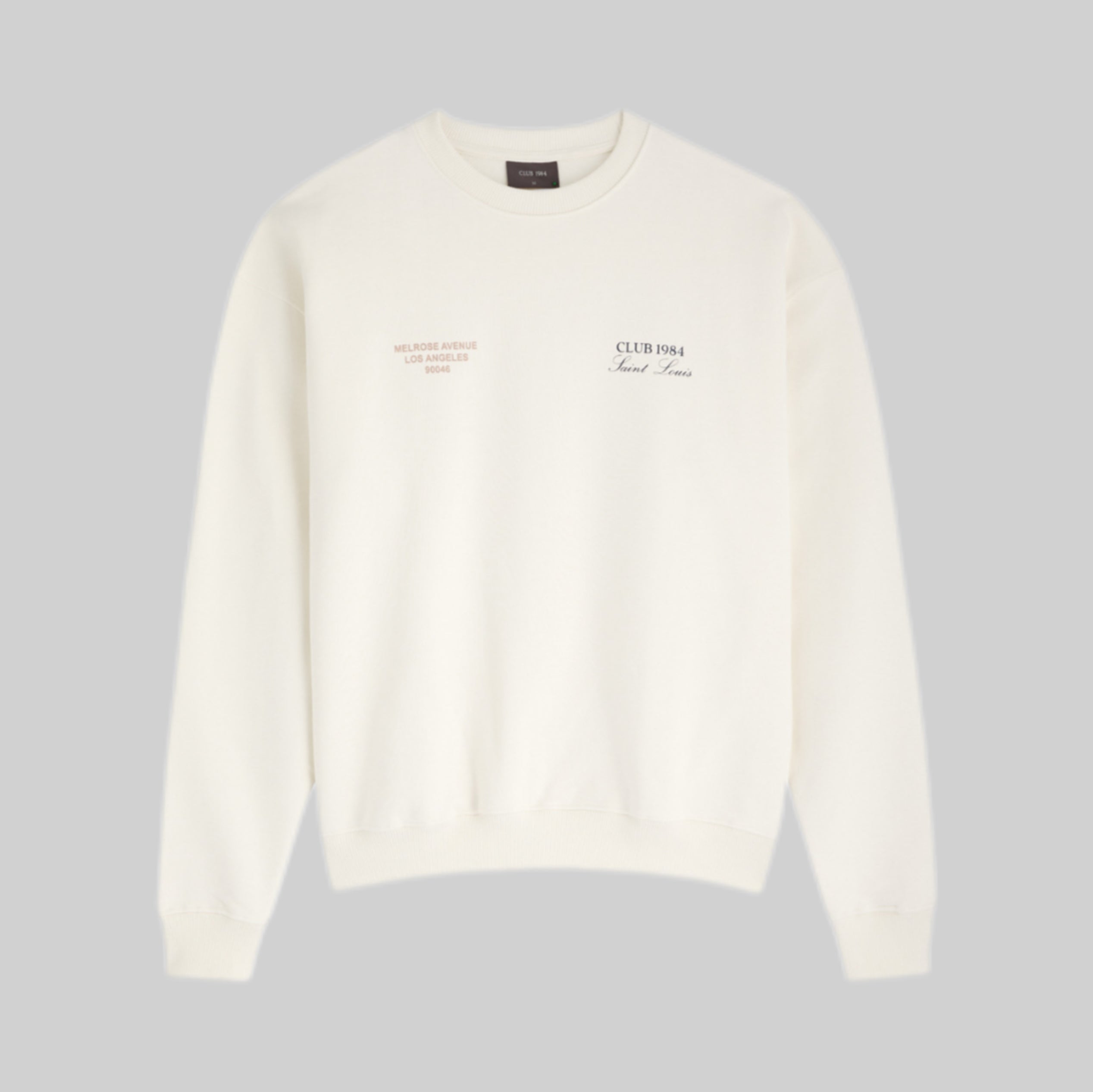 CLUB 1984 sweater, white, frontisde, men