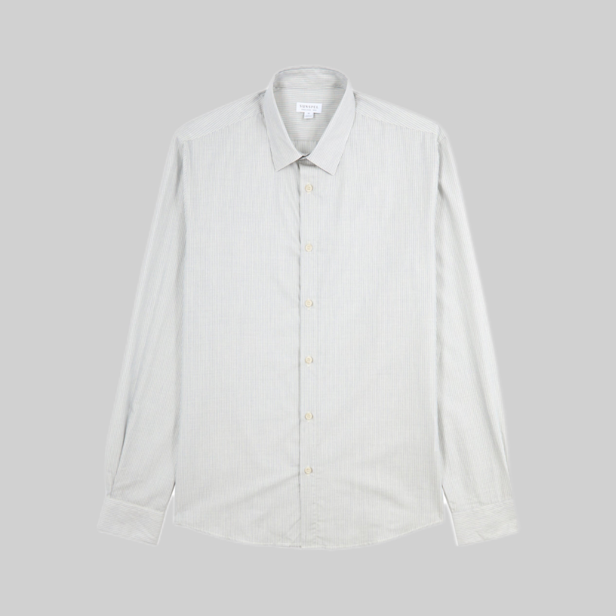 Sunspel shirt, white, men, frontside