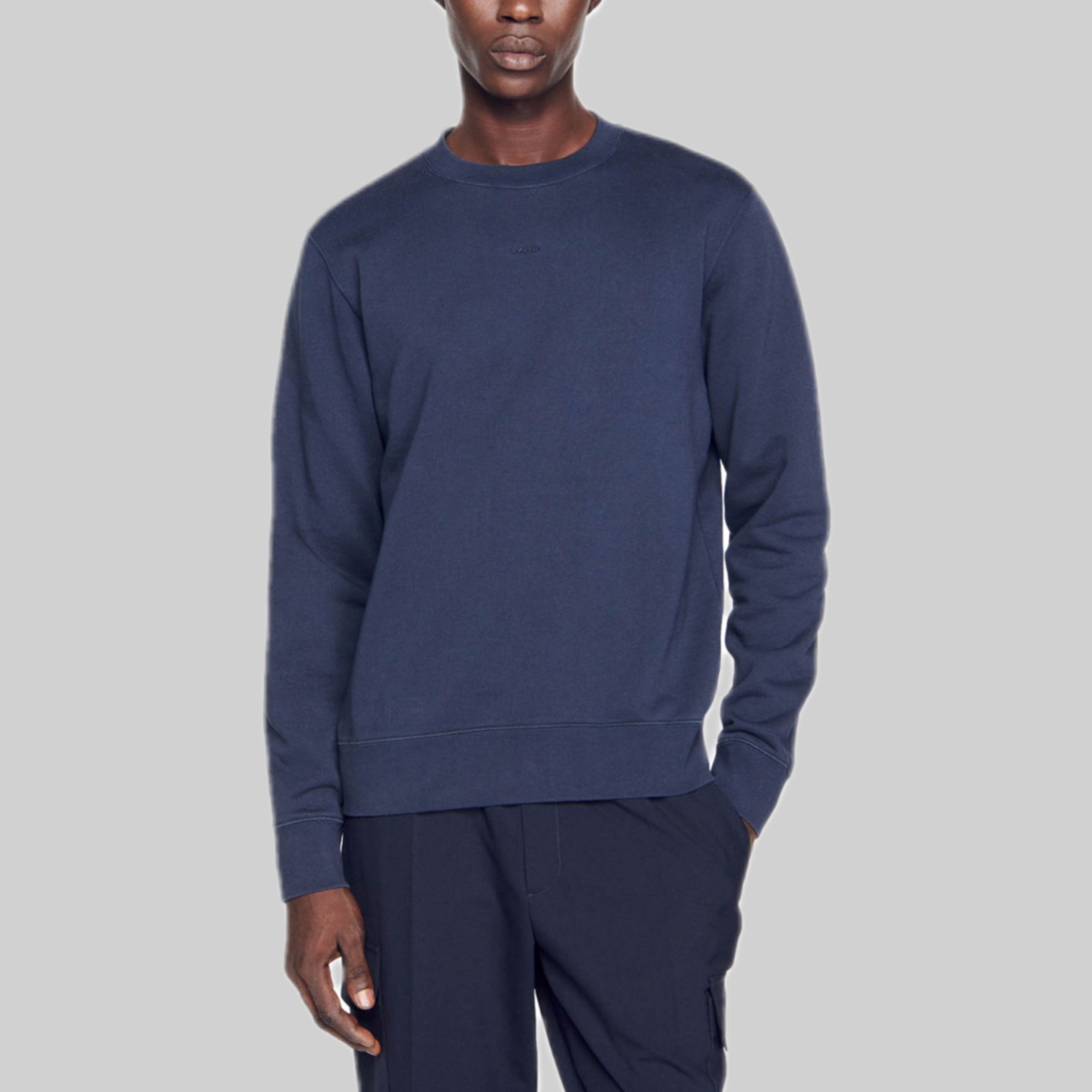  Sandro sweater, men, blue, frontside, model