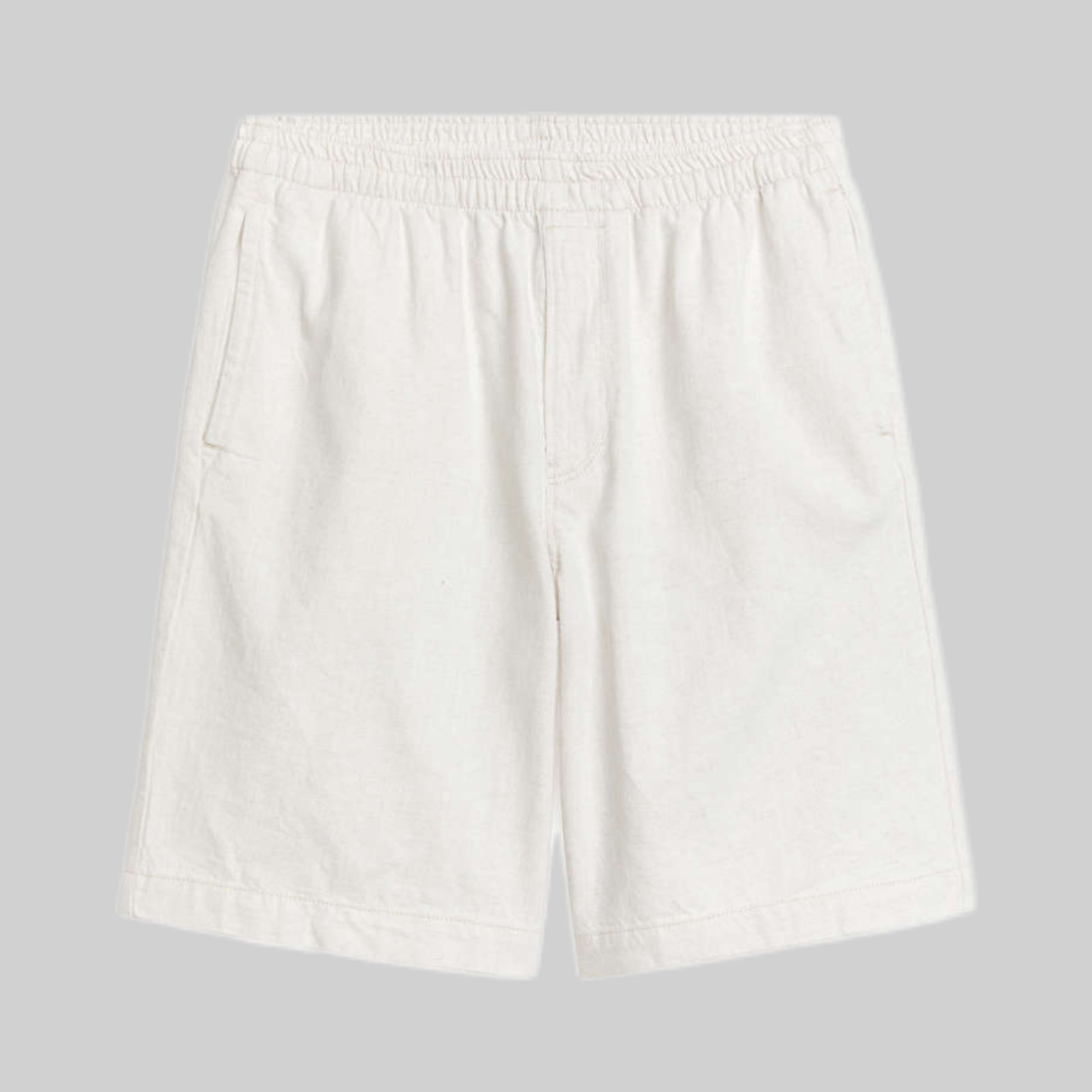 Arket Linen Shorts, White, Men, Frontside