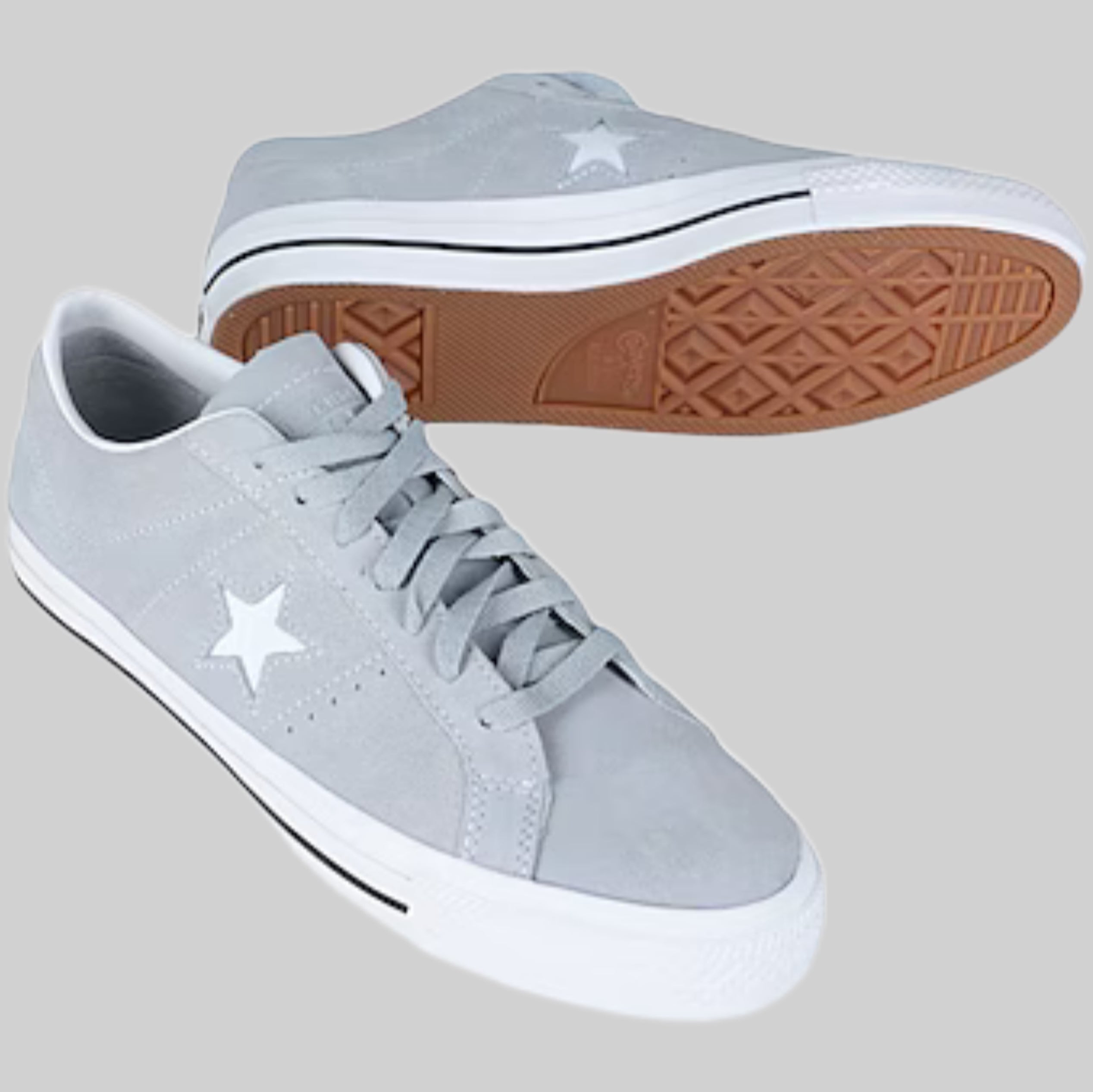 CONVERSE sneakers, gray, men, front