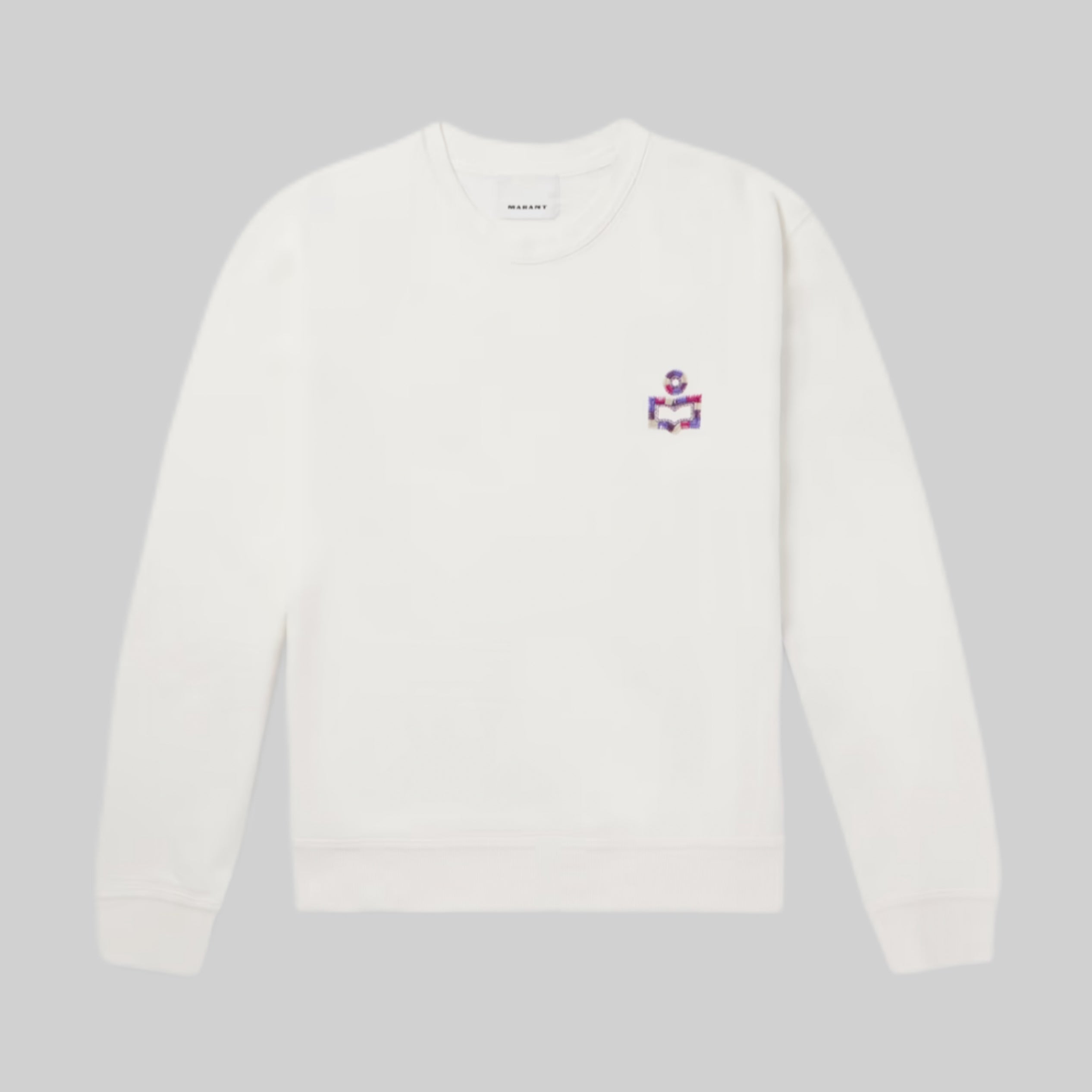 Mikoe Logo-Embroidered Cotton-Blend Jersey Sweatshirt- White