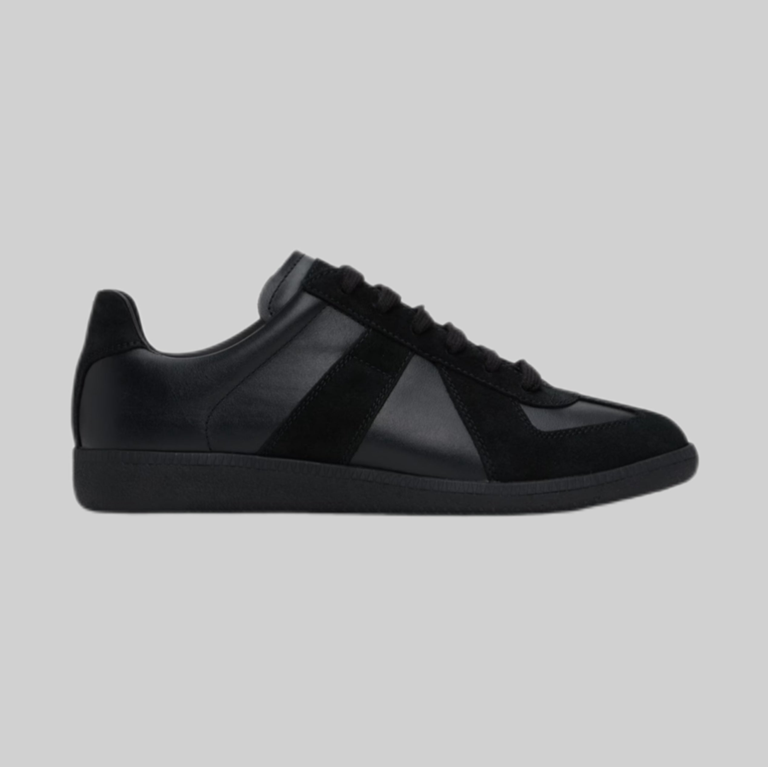 Black Replica Sneakers Calfskin Suede